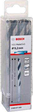Bosch Metal Matkap Ucu HSS PointTeQ (DIN 338) 9,2 mm (10 Adet) - 2608577260