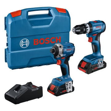 Bosch Professional 2 Cihazlı 18V Set: GSB + GDR + 2 x 4 + GAL - 0615A50069