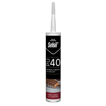Selsil PU Mastik 40 SHA Poliüretan 300 ml Siyah