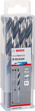 Bosch Metal Matkap Ucu HSS PointTeQ (DIN 338) 10,4 mm (5 Adet) - 2608577272