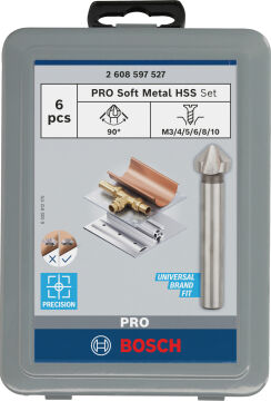 Bosch Aksesuar Pro Soft Metal Havşa Matkap Ucu Seti 5Li