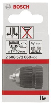 Bosch Anahtarsız Mandren 3/8 İnç - 24 UNF Ø1-10 mm V2 - 2608572068