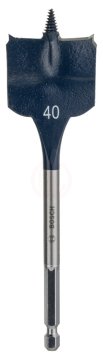 Bosch SelfCut Speed Yaprak Ahşap Matkap Ucu 1/4 İnç Altıgen Şaft 40x152 mm - 2608595502