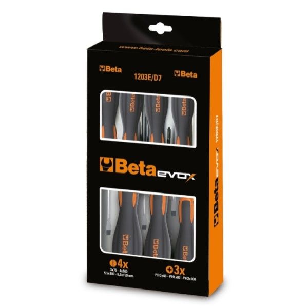 Beta Düz ve Yıldız Tornavida Seti 1203E/D6
