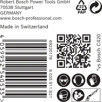 Bosch Ağ Zımpara Expert M480 Ø225 mm 320 Kum (25 Adet) Alçıpan - 2608900715