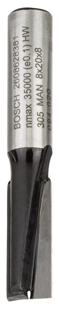 Bosch Çift Oluklu Düz Freze Ucu Standard For Wood 8x8x51 mm - 2608628381