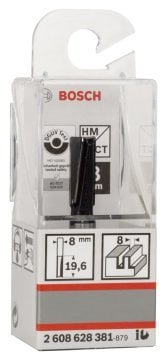 Bosch Çift Oluklu Düz Freze Ucu Standard For Wood 8x8x51 mm - 2608628381