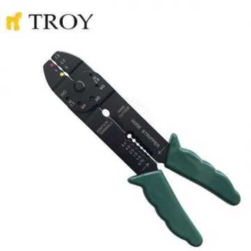 Troy 24005 Kablo Sıyırma-Pabuç Pensesi (200mm)