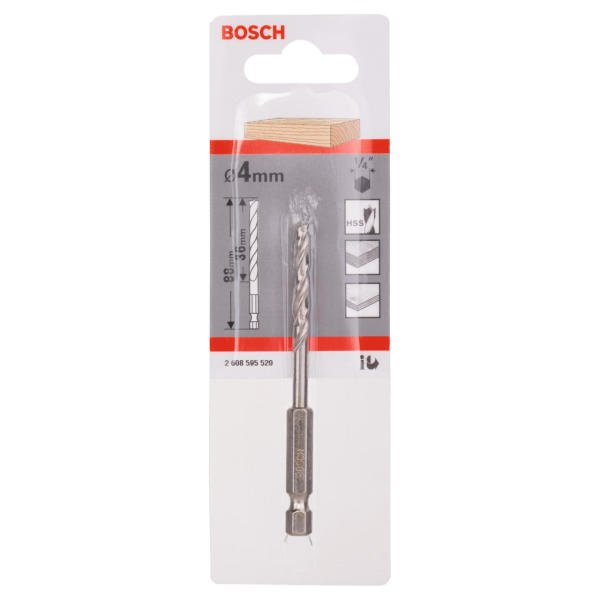 Bosch Ahşap Matkap Ucu HSS Altıgen Şaft 4x88 mm - 2608595520