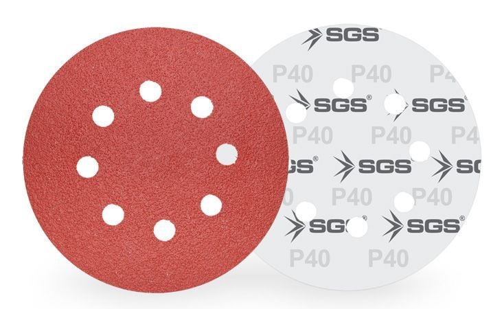 SGS 435 Cırtlı Zımpara Ao 225 Mm 60 Kum 8+1 Delikli