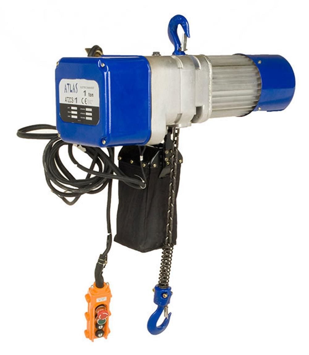 Atlas Pro 1 Ton 12 Mt Çift Hız Elektrikl Zincirli Vinç