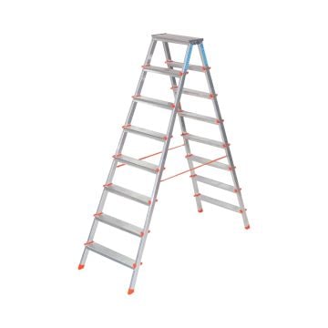 Saraylı Alüminyum Çift Taraflı Merdiven 8+8 Basamaklı