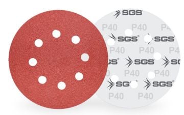 SGS 447 Cırtlı Zımpara Ao 225 Mm 320 Kum 8+1 Delikli