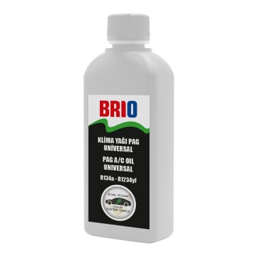 Brio KLİMA YAĞI PAG UNİVERSAL R134A  + 1234YF + EV 250 ML