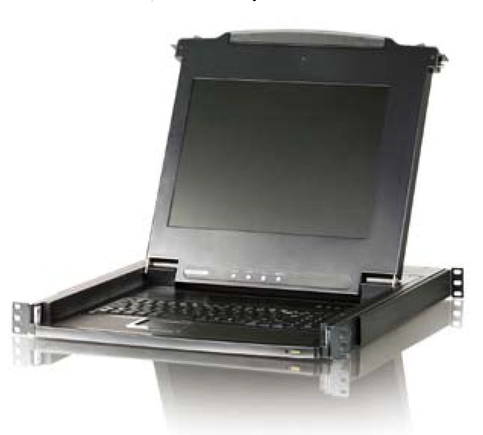 Aten Sürgülü Kasaya Sahip, 17 Lcd Ekran, Türkçe Klavye Ve Touchpad İ Bulunan 8 Port Ps/2-Usb Kvm (Keyboard/Video Monitor/Mouse) Switch