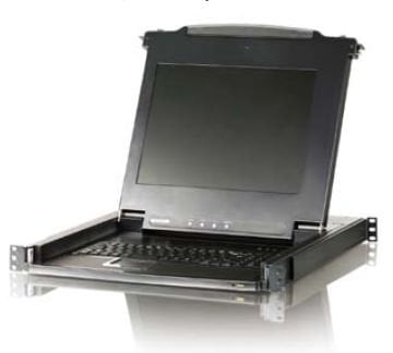 Aten Sürgülü Kasaya Sahip, 17 Lcd Ekran, Türkçe Klavye Ve Touchpad İ Bulunan 8 Port Ps/2-Usb Kvm (Keyboard/Video Monitor/Mouse) Switch