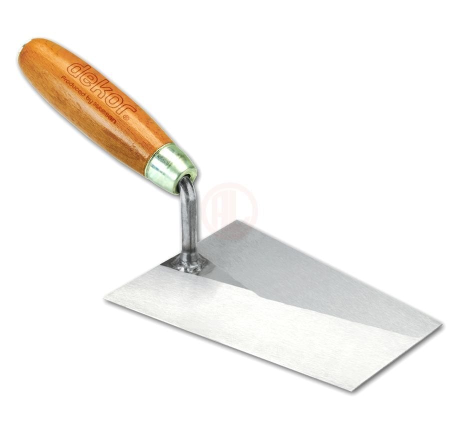 Dekor Hassan Duvarcı Malası Ahşap Saplı Yay Çeliği 14 Cm