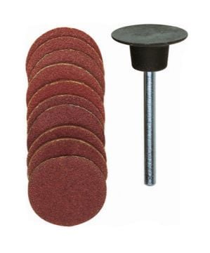 Proxxon Disk Zımpara Ø18 mm Pimli Set (10 Parça) (28982)