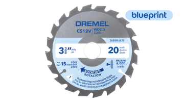 Dremel Cs12V (Cs500) 85Mm Ahşap Testere Bıçağı - 2608846431