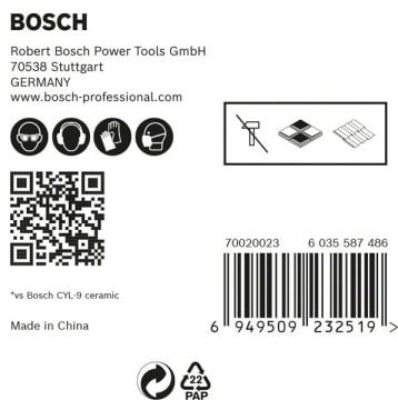 Bosch Seramik Matkap Ucu Expert HEX-9 HardCeramic Set 6 mm (5 Adet) - 2608900599