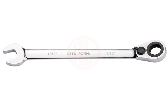 Ceta Form C-Gear Cırcırlı Kombine Anahtar (Mandallı) 3/8 İnç