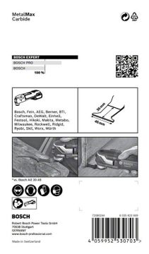 Bosch Starlock Aksesuarı / Expert Starlock Testere Ucu MeMax AIZ 45AT (1 Adet) - 2608900018