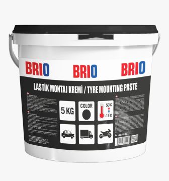 Brio Lastik Montaj Kremi Siyah 5 KG