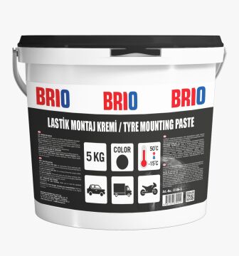 Brio Lastik Montaj Kremi Siyah 5 KG