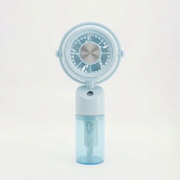 Avec AV-F834 USB Şarjlı Mini Fan Su Spreyli Mavi