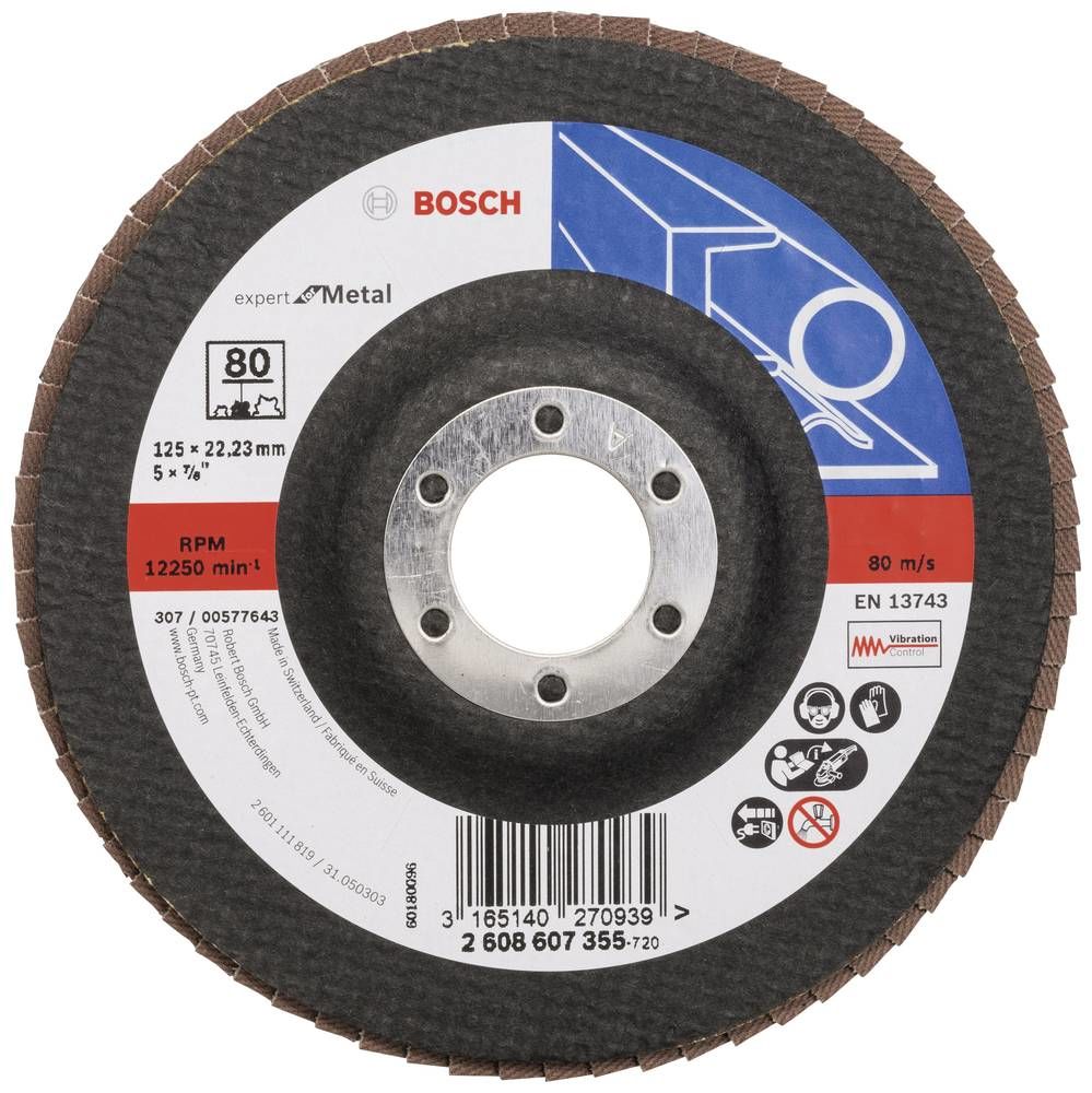 Bosch x551 Exm Düz Flap Disk 120 Kum 125 Mm - 2608607356