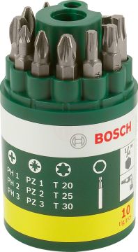 Bosch Vidalama Ucu Seti PH+PZ+T (10 Parça) - 2607019452