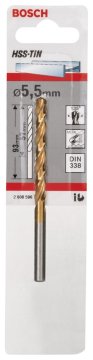 Bosch Metal Matkap Ucu HSS-TiN (DIN 338) Titanyum 5,5x93 mm (1 Adet) - 2608596706
