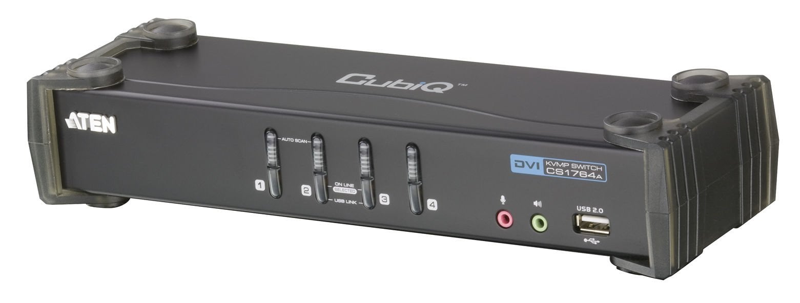 Aten 4 Portlu Usb 2.0 Dvı Kvmp™ Switch + 2 Portlu Usb (2.0) Hub, Masaüstü Tip, Kvm Bağlantı Kablosu Ürün Beraberinde Gelmektedir