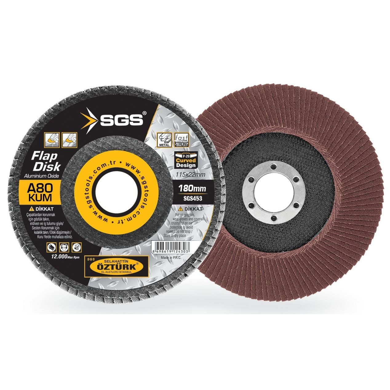 SGS 453 Flap Disk 180Mm Ao 80Kum