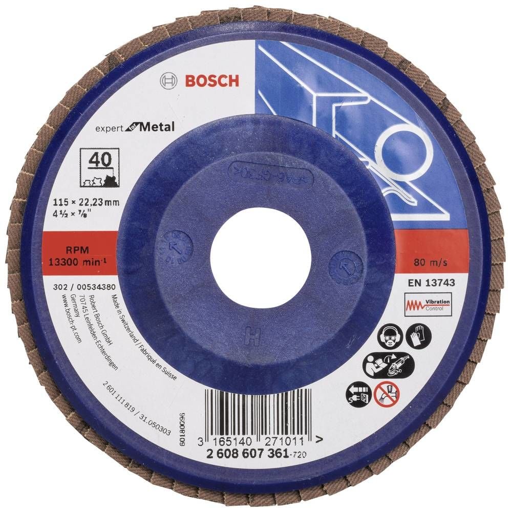 Bosch x551 Exm Düz Flap Disk 80 Kum 125 Mm - 2608607355