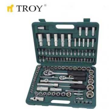 Troy 26102 Lokma Anahtar Takımı, 108 Parça, Metrik