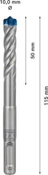 Bosch Kırıcı Delici Uç SDS-Plus-7X Expert 10x115 mm (1 Adet) - 2608900096