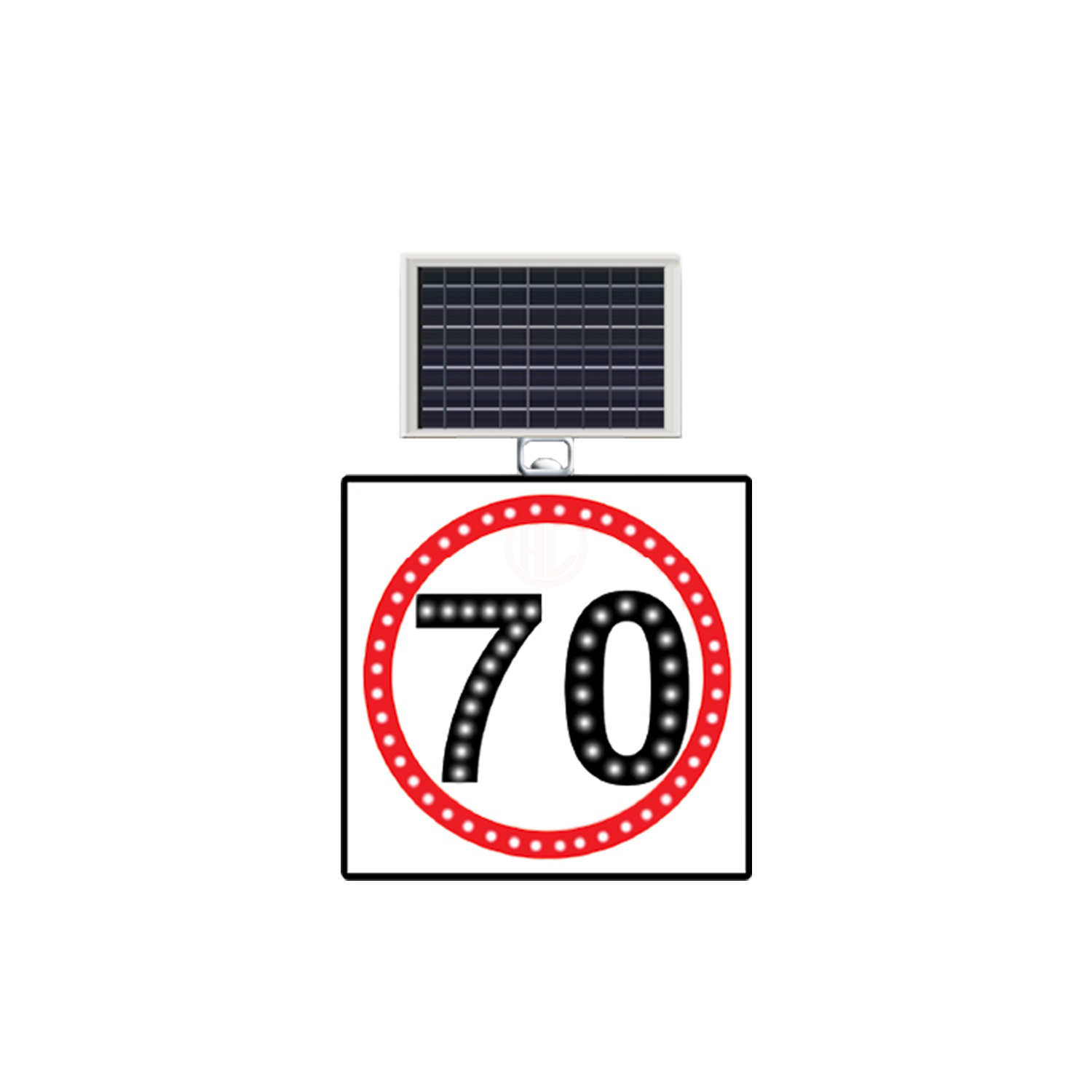 MFK Plastik Hız Limiti 70 Km Levhası 60x60 Cm - MFK9619
