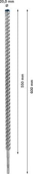 Bosch Kırıcı Delici Uç SDS-Plus-7X Expert 20x600 mm (1 Adet) - 2608900144