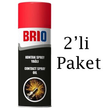 Brio Elektronik Kart Devre Soket Kablo Oksit Temizleyici Sprey 200 Ml Yağsız 2'li Paket