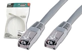 Assmann Digitus Cat. 5E Sf-Utp Patch Kablo, 3 Mt, Awg 26, Gri Renk