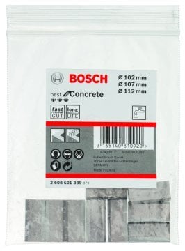 Bosch Elmas Karot Uçları İçin Segman Best For Concert Ø102-107-112 mm (9 Adet) - 2608601389