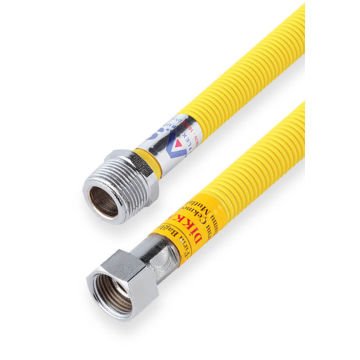 KAS Kombi Gaz Makaronlu Flex 3/4 İnç - 1/2 İnç 90 Cm