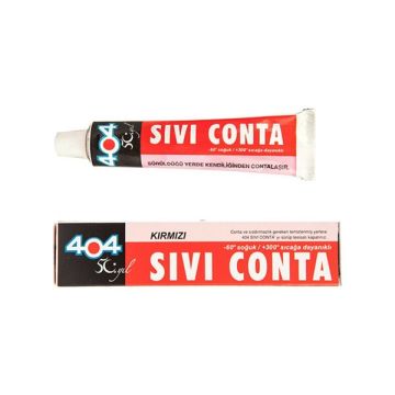 404 Sıvı Conta Kırmızı 80 Gr