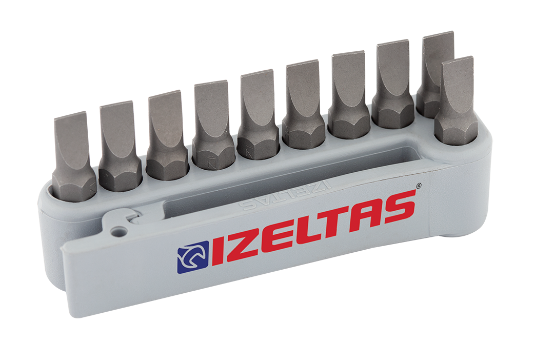 İzeltaş Düz Bits Uç Set 25 mm 0,6x4,5