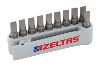 İzeltaş Düz Bits Uç Set 25 mm 1,2x6,5