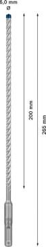 Bosch Kırıcı Delici Uç SDS-Plus-7X Expert 6x265 mm (1 Adet) - 2608900074
