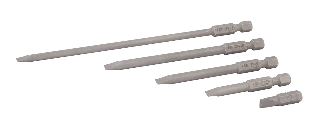 İzeltaş Düz Bits Uç 25 mm 0,8x5,5