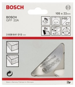 Bosch Kesici Bıçak 105x4 mm 8 Diş (GFF 22 A) - 3608641013