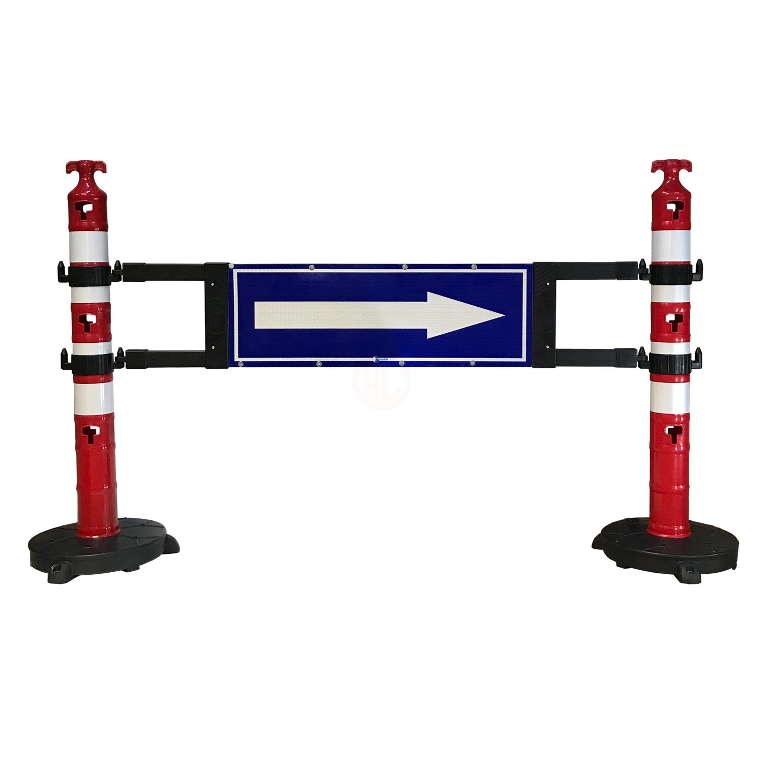 MFK Plastik Levhalı Dikme Bariyer 30x80 Enjeksiyon Cm Kırmızı - MFK7123